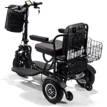 MotoTec Folding Mobility Electric Trike 48v 1000w Dual Motor Lithium Black – view 4