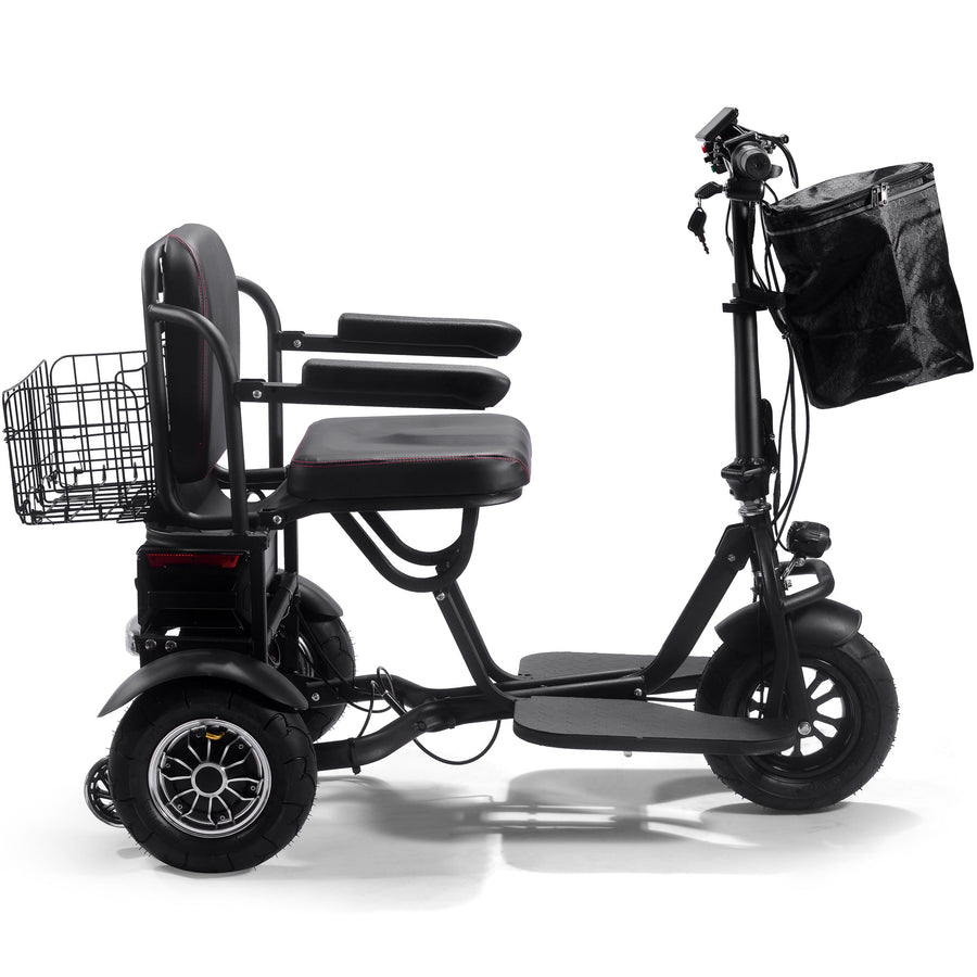 MotoTec Folding Mobility Electric Trike 48v 1000w Dual Motor Lithium Black – view 6