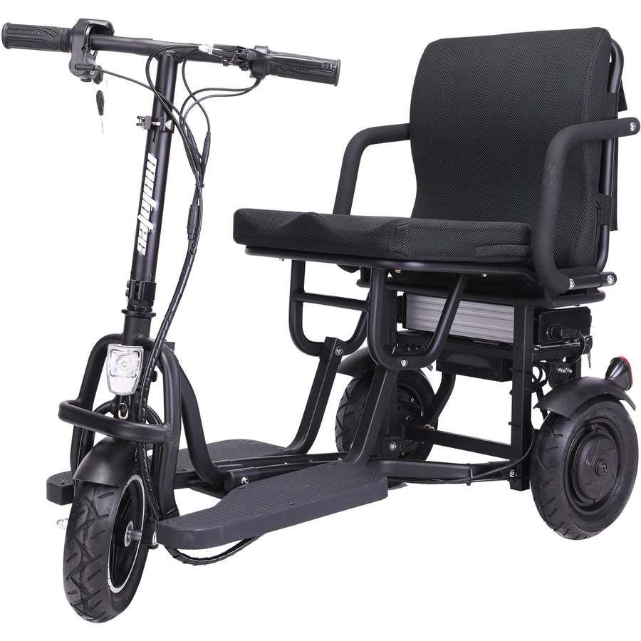 MotoTec Folding Mobility Electric Trike 48v 700w Dual Motor Lithium Black – view 5