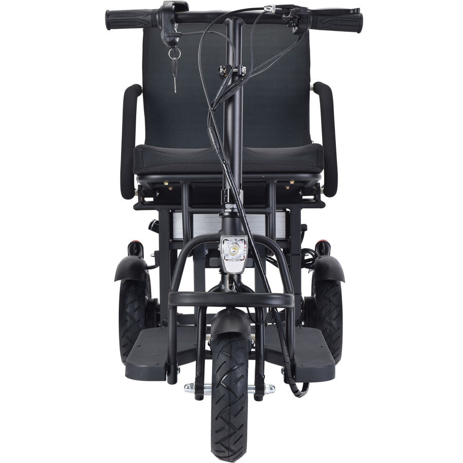 MotoTec Folding Mobility Electric Trike 48v 700w Dual Motor Lithium Black – view 4