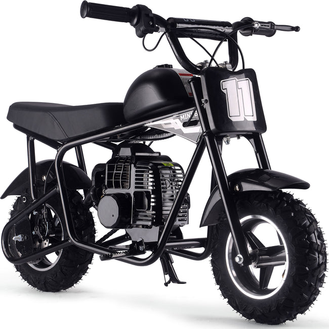 MotoTec Urchin 49cc 2-Stroke Kids Gas Mini Bike Black