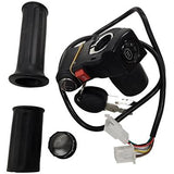 MotoTec 48v 1000w Mini Bike - Twist Throttle Key Assembly V1 - MT-Mini-Bike-1000w-Twist-Throttle-V1