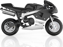 MotoTec Phantom Gas Pocket Bike 49cc 2-Stroke Black – view 5