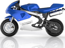 MotoTec Phantom Gas Pocket Bike 49cc 2-Stroke Blue – view 6