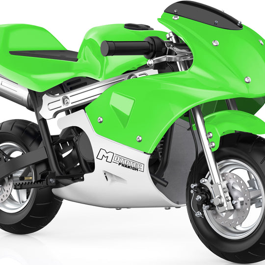 MotoTec Phantom Gas Pocket Bike 49cc 2-Stroke Green