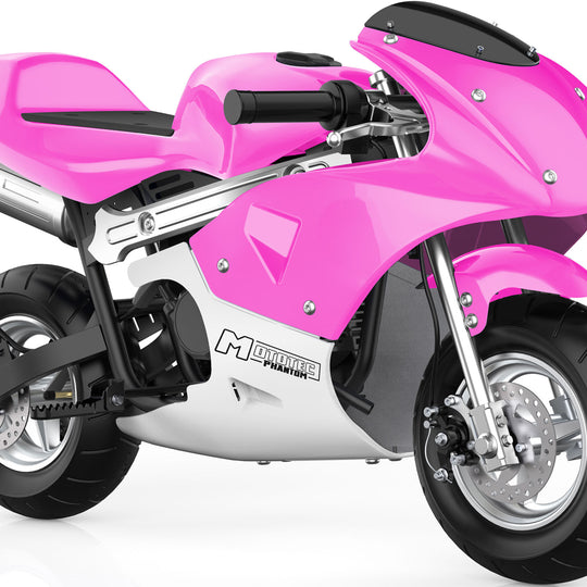 MotoTec Phantom Gas Pocket Bike 49cc 2-Stroke Pink
