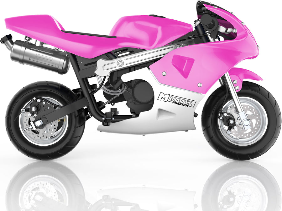 MotoTec Phantom Gas Pocket Bike 49cc 2-Stroke Pink – view 5