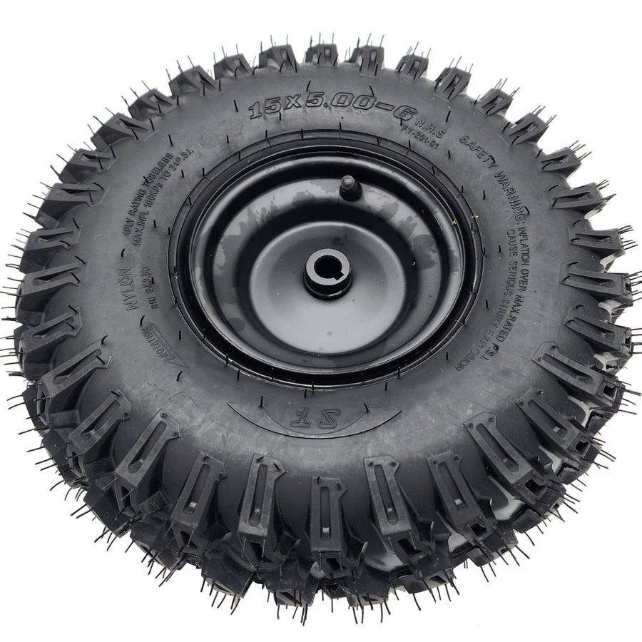 MotoTec Raider 48v UTV Rear Left Wheel Full (15x5.00-6) - view 2