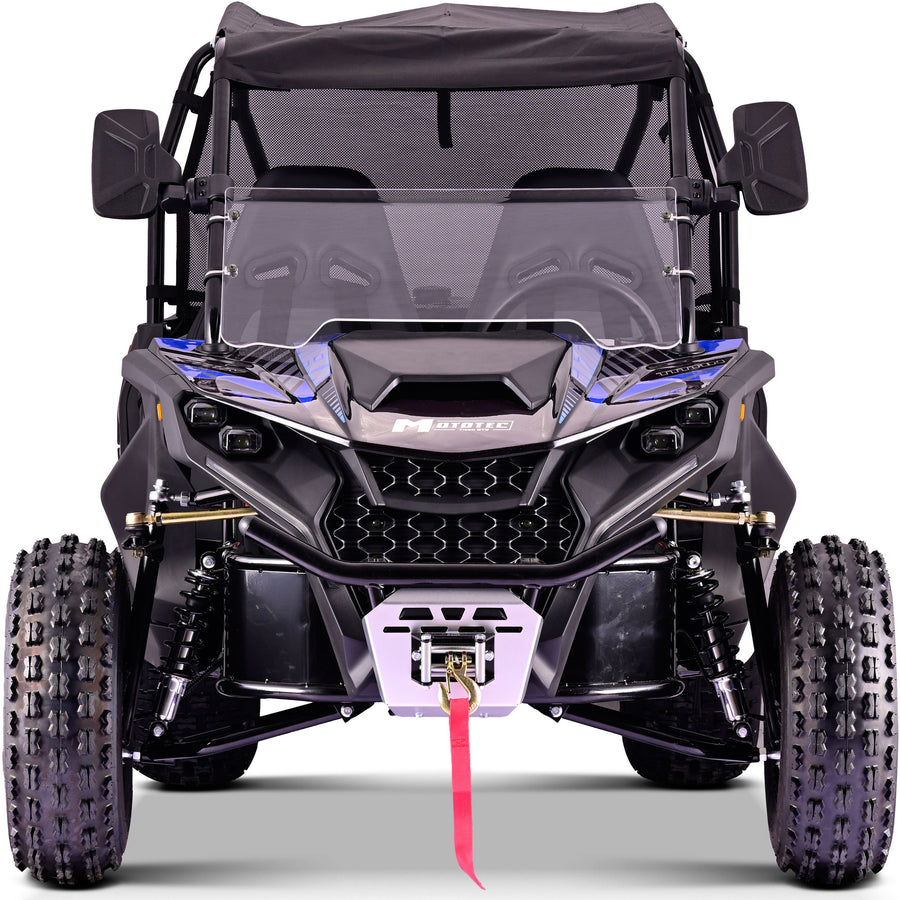 MotoTec Titan 200cc 4-Stroke Gas UTV Blue – view 3