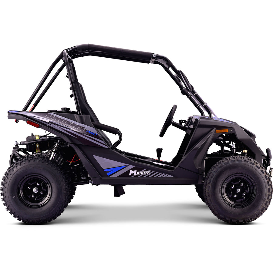 MotoTec Titan 200cc 4-Stroke Gas UTV Blue – view 5
