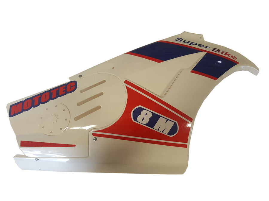 MotoTec Superbike - Right Fairing White - view 2