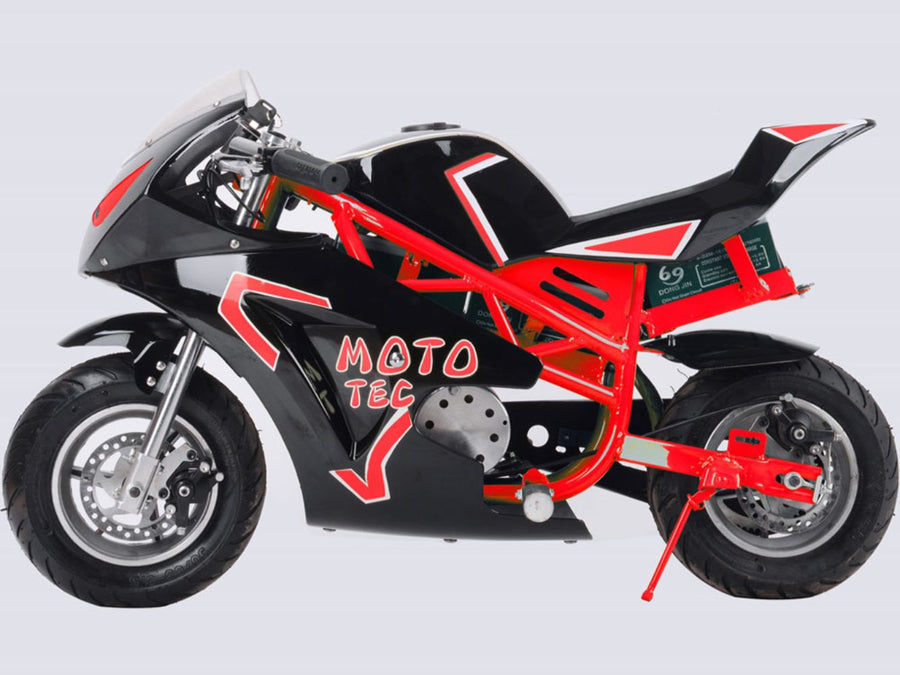 MotoTec 36v 500w Electric Pocket Bike GT Red – view 3
