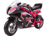 MotoTec 36v 500w Electric Pocket Bike GT Red – view 4