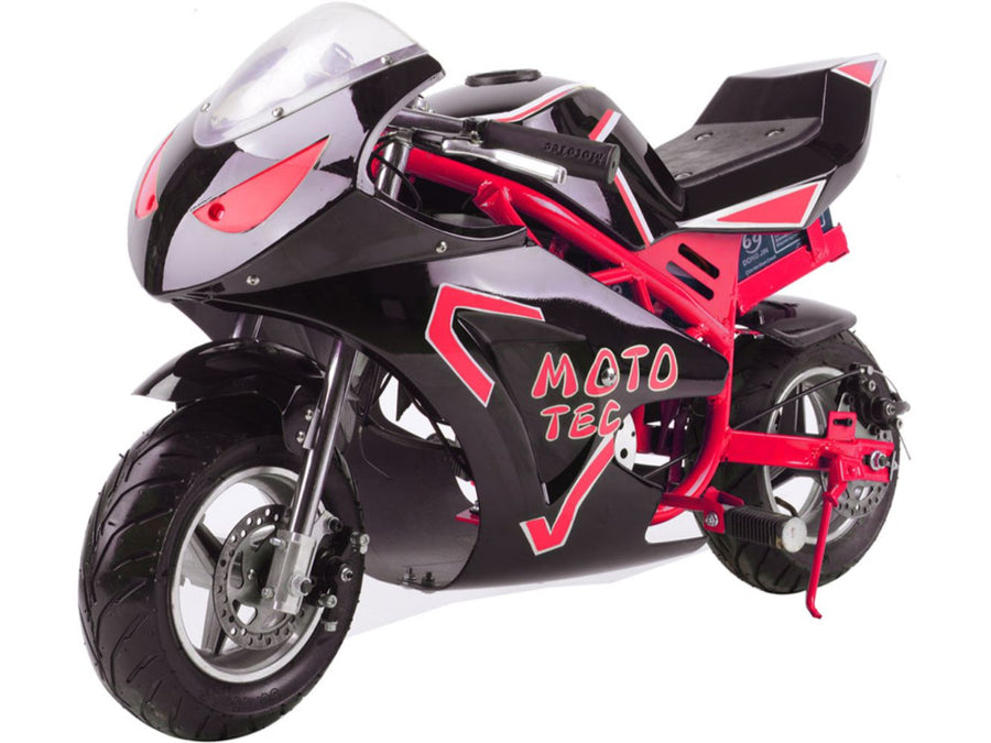 MotoTec 36v 500w Electric Pocket Bike GT Red – view 4