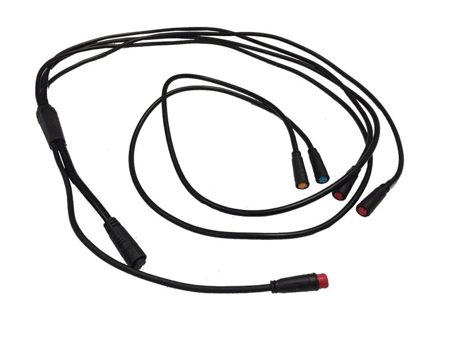 MotoTec Mad Scooter - Wire Harness 6 Connector Black 8 - view 2