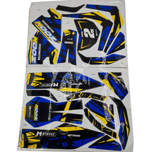 MotoTec 24v 250w (HP120e) Electric Mini Bike - Sticker Kit Blue - view 2