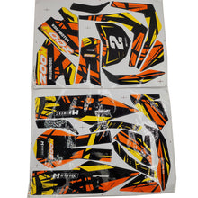 MotoTec 24v 250w (HP120e) Electric Mini Bike - Sticker Kit Orange - view 2