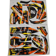MotoTec 24v 250w (HP120e) Electric Mini Bike - Sticker Kit Orange