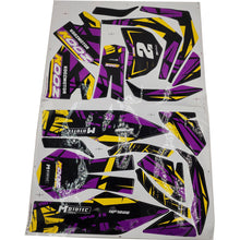 MotoTec 24v 250w (HP120e) Electric Mini Bike - Sticker Kit Purple - view 2