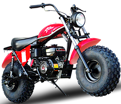 TrailMaster Monster Dog II Mini Bike, 196cc 6.5hp with Torque Converter, Rear Hydraulic Disc Brake