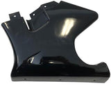 MotoTec Electric Pocket Bike Left Fairing All Black - GP-Left-Lower-Fairing-All-Black