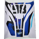 MotoTec Mud Monster XL Hood Sticker Blue - Mud-XL-Hood-Sticker-Blue