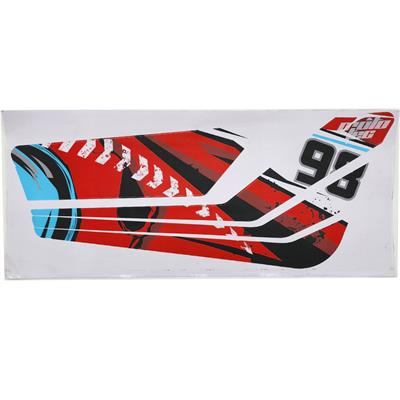 MotoTec Mud Monster XL Left Body Sticker Red