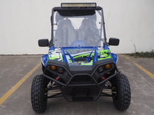 Load image into Gallery viewer, TrailMaster Challenger 4-300X EFI UTV Chrome Rims, Bimini Top, Full roll Cage, Light Bar, Brush Guard. Independent Rear