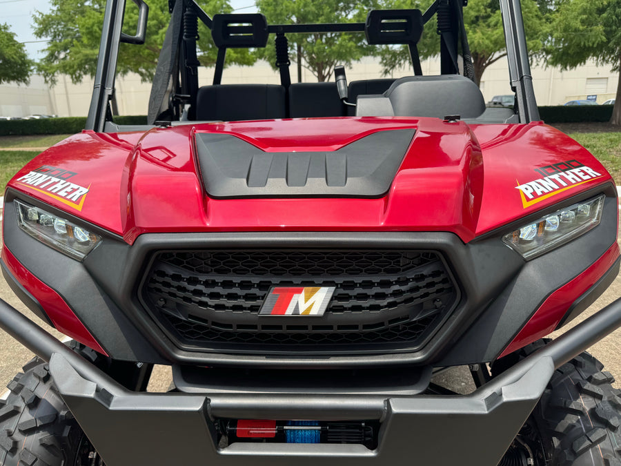 TrailMaster Panther 1000 UTV, 4X4, Larger Body, Electronic Power Steering, Heavy Duty Suspension, 83hp V-twin EFI Engine, High Low Range Automatic Trans, CA Legal