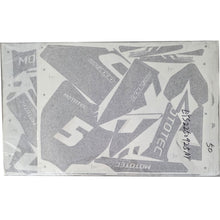 MotoTec 60v 2000w Pro Dirt Bike Sticker Kit - Grey - view 2