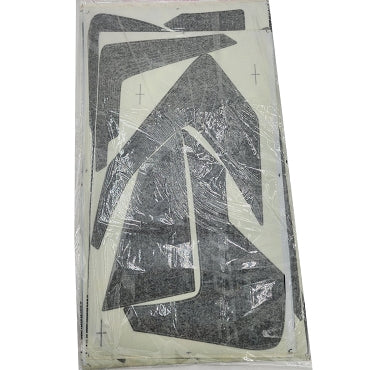 MotoTec 72v 5000w Pro Dirt Bike Sticker Kit Grey V2