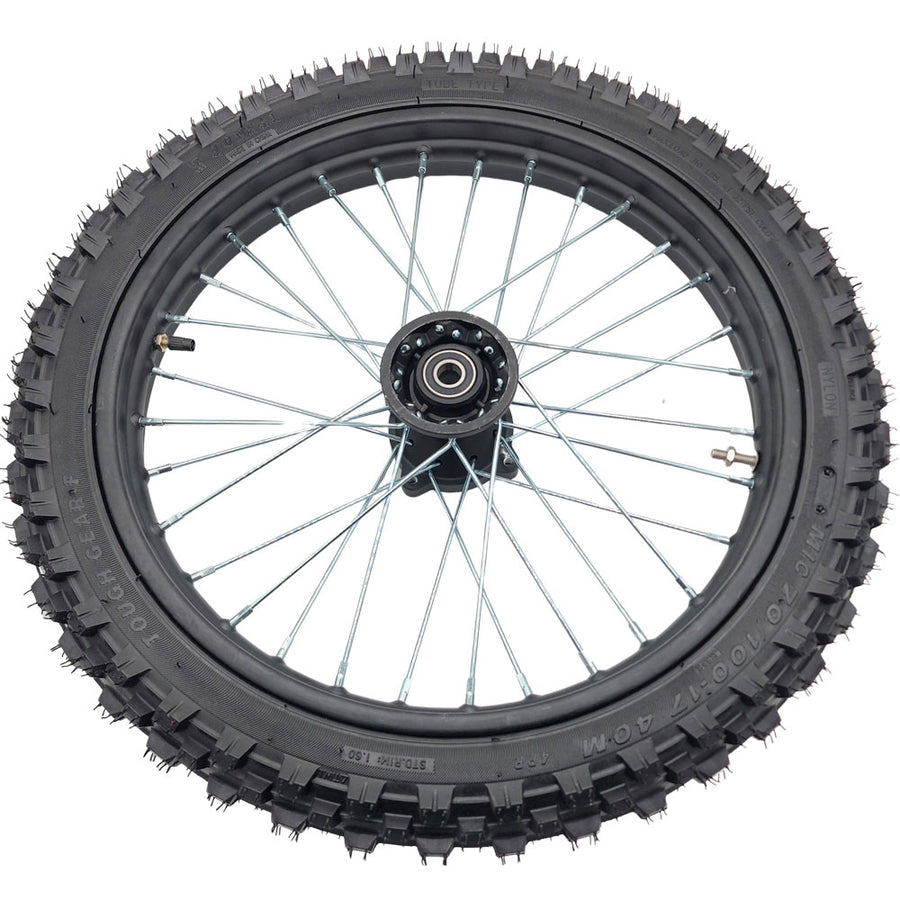 MotoTec 72v 5000w Pro Dirt Bike Full Front Wheel 70/100-17 - view 2