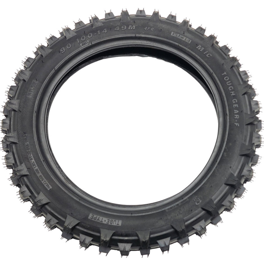 MotoTec 72v 5000w Pro Dirt Bike Rear Tire 90/100-14 - view 2