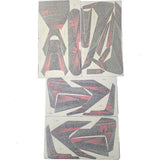 MotoTec 72v 5000w Pro Dirt Bike Sticker Kit Red - Pro-5000w-72v-Sticker-Kit-Red