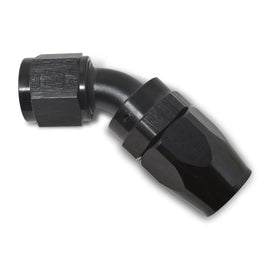 #8 45 Deg Hose End Black