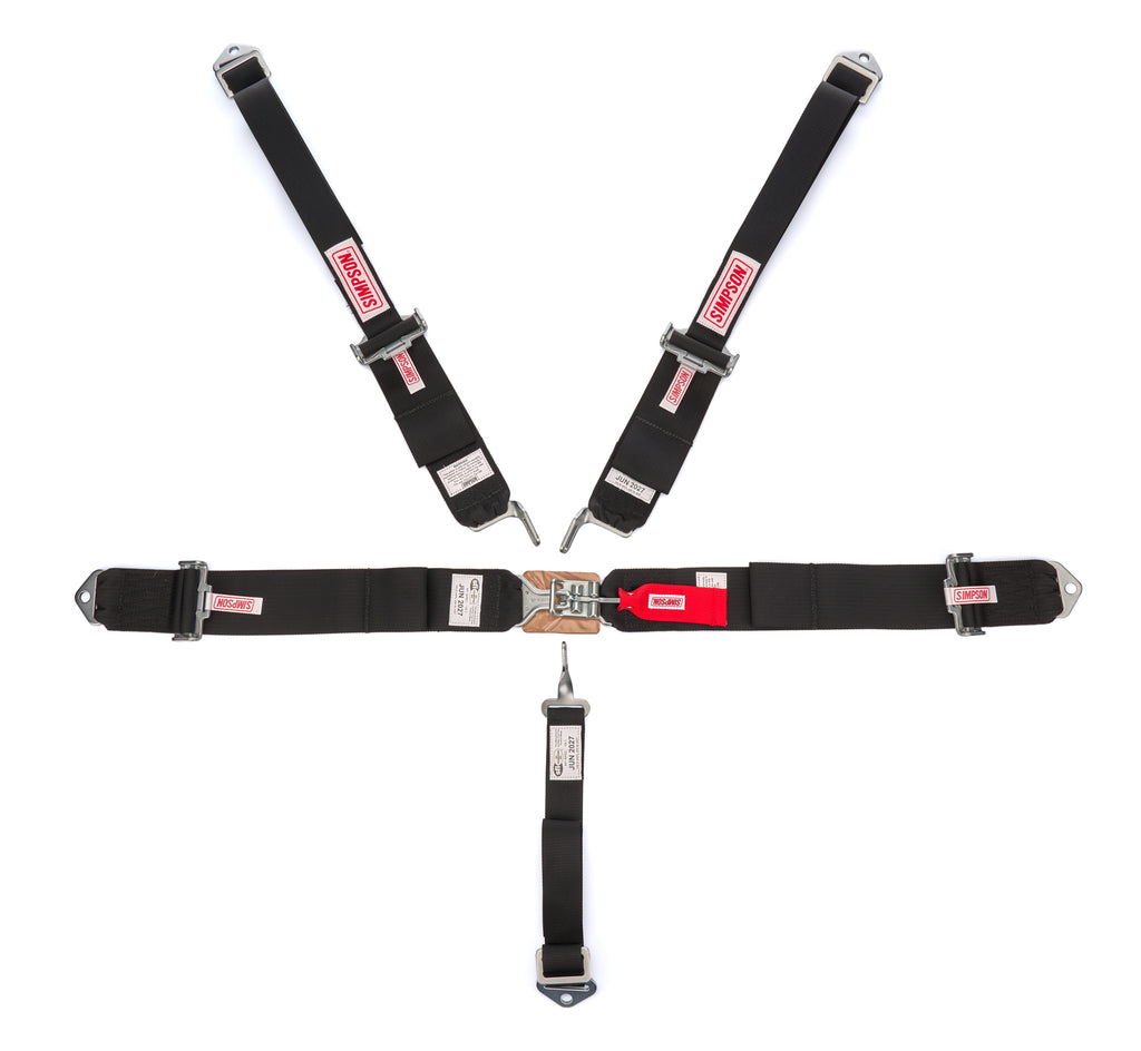 Harness 5pt LL Pull-Up Lap B/I HANS Shoulder