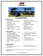 Load image into Gallery viewer, Trailmaster Taurus 4-450 6 Seats UTV / side-by-side with High/Low Gear, Selectable 4 Wheel Drive Seats up to 6. Optional Dump Bed