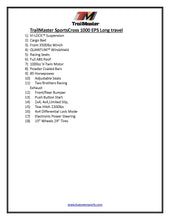 Load image into Gallery viewer, Trailmaster Sports Cross 1000cc 4X4