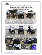 Load image into Gallery viewer, TrailMaster Taurus 200E-U EFI UTV / Golf Cart / side-by-side Fuel Injected, Light Weight Utility
