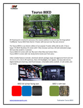 Load image into Gallery viewer, Taurus 80ED GV 6 seat, 72 volt, Rear seat flips over for storage, extended roof, McPherson Strut suspension