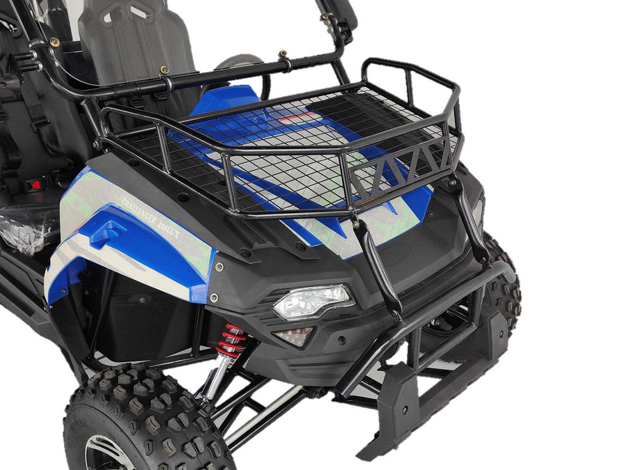 TrailMaster Challenger 200EUX UTV Side-by-Side, Front Cargo Rack, Rear Dump Bed, Deluxe Alloy Wheels, LED Light Bar