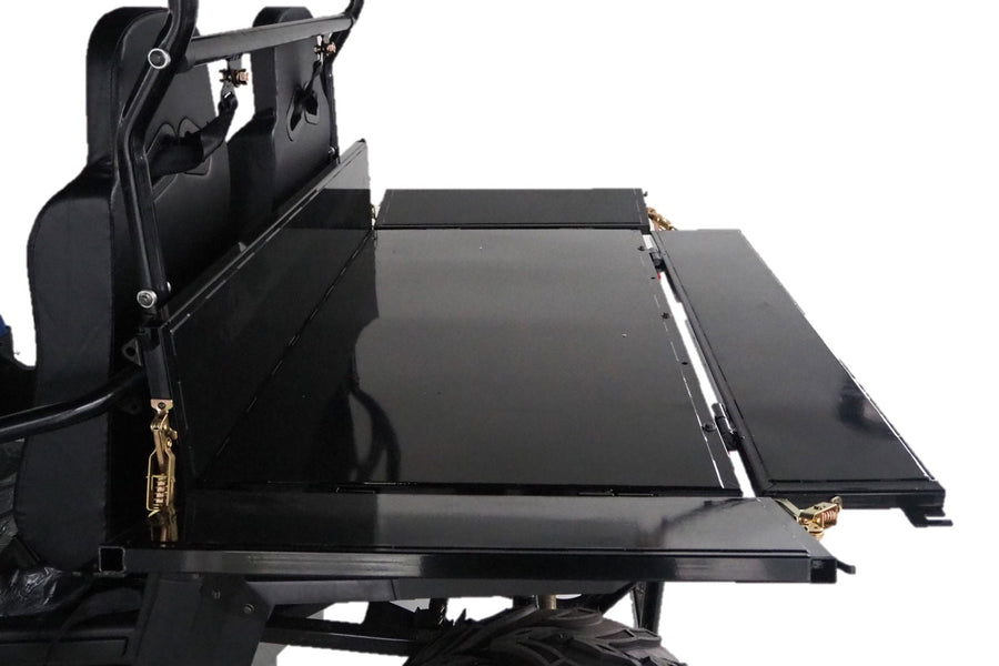 TrailMaster Challenger 200EUX UTV Side-by-Side, Front Cargo Rack, Rear Dump Bed, Deluxe Alloy Wheels, LED Light Bar