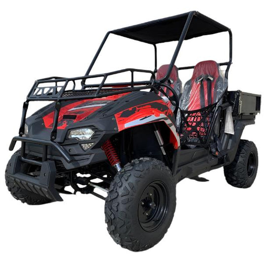 TrailMaster Challenger 200U UTV Side-by-Side, Front Cargo Rack, Rear Dump Bed