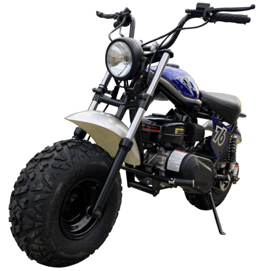 TrailMaster Hurricane 200X Mini Bike, 196cc 6.5hp with Torque Converter, Dual Disc Brake, Front & Rear Suspension