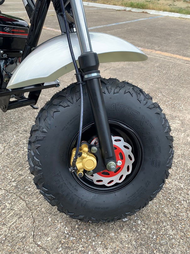 TrailMaster Hurricane 200X Mini Bike, 196cc 6.5hp with Torque Converter, Dual Disc Brake, Front & Rear Suspension