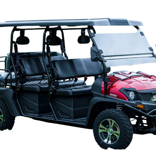 TrailMaster Taurus 80ED-GV 6-Seat Electric Golf Cart, 72 Volt, Extended Roof