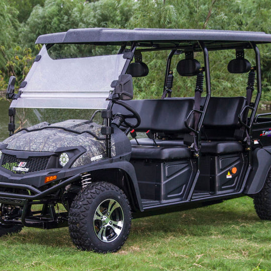TrailMaster Taurus 80ED-U 4-Seat Electric Golf Cart with Dump Bed, 72 Volt, Aluminum Alloy Wheels