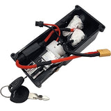 MotoTec 700w Trike Battery Cover with Flat Fuse & Key - MT-700w-Battery-Cover-Key