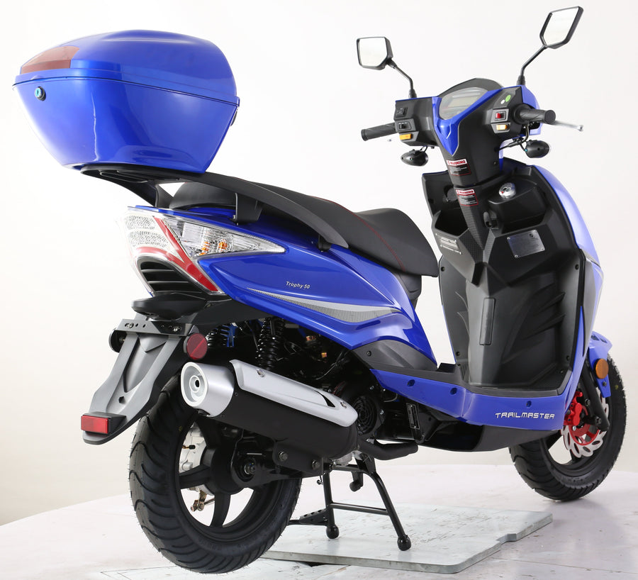 TrailMaster Trophy 50cc Street Scooter, Ships Fully Assembled