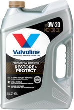 Load image into Gallery viewer, 0w20 Motor Oil Restore &amp; Protect 5 Quart Bottle